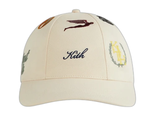 Kith Cotton Twill All-Over Patch Cricket Cap Sandrift