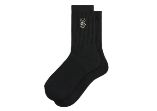 Kith Crest Crew Cotton Socks Black