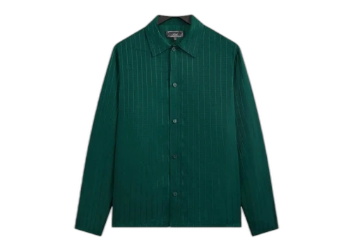 Kith Crest Logo Boxy Collared Overshirt Fairway