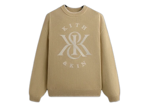 Kith Crest Stitched Lewis Sweater Eternal
