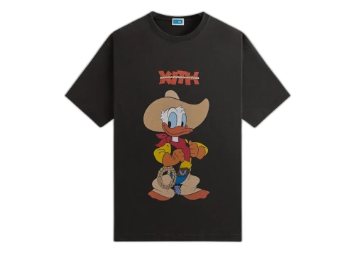 Kith Disney Donald Duck Cowboy Vintage Tee Black