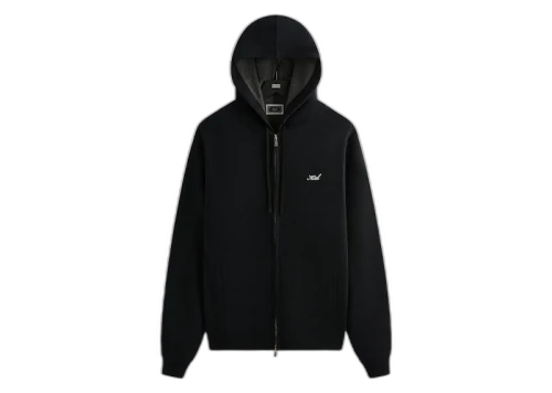 Kith Double Face Williams V Full Zip Hoodie Black
