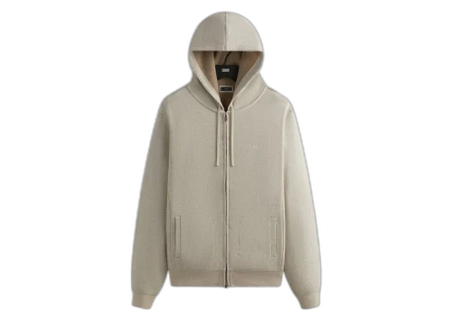 Kith Double Face Williams V Full Zip Hoodie Sandy Heather
