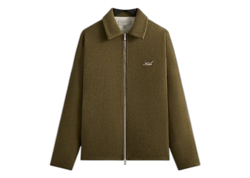 Kith Felted Jersey Lane Coaches Jacket Brush