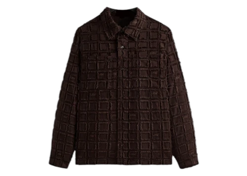 Kith Fils Coupe Check Boxy Collared Overshirt Kindling