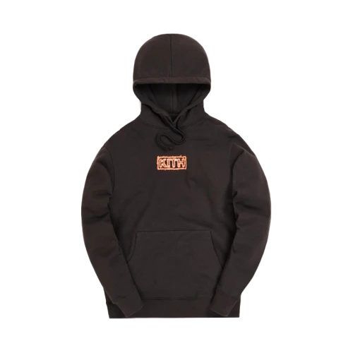 Kith Flame Hoodie Espresso