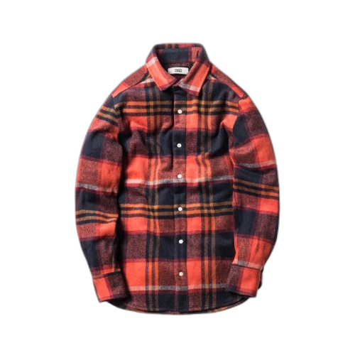 Kith Flannel Ginza Workshirt Orange/Red
