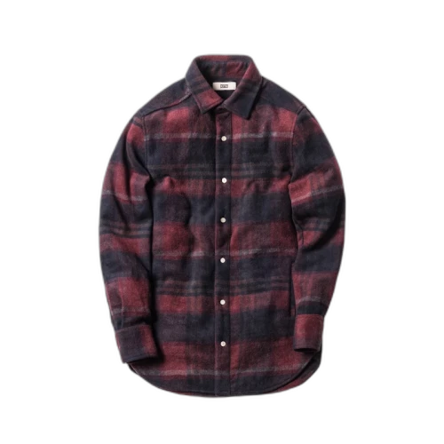 Kith Flannel Ginza Workshirt Overdyed Red