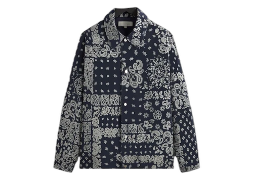 Kith Flocked Deconstructed Bandana Coaches Jacket Nocturnal
