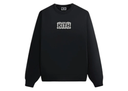 Kith Floral Lace Nelson Crewneck Black
