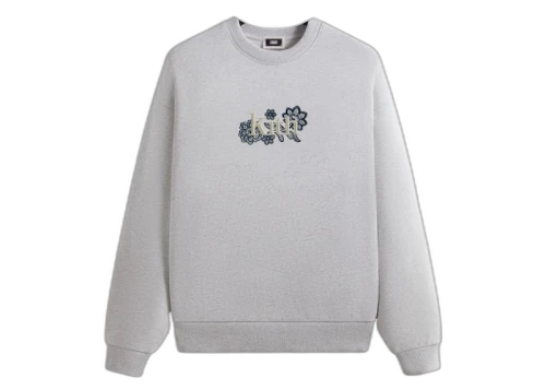 Kith Floral Lace Nelson Crewneck Light Heather Grey