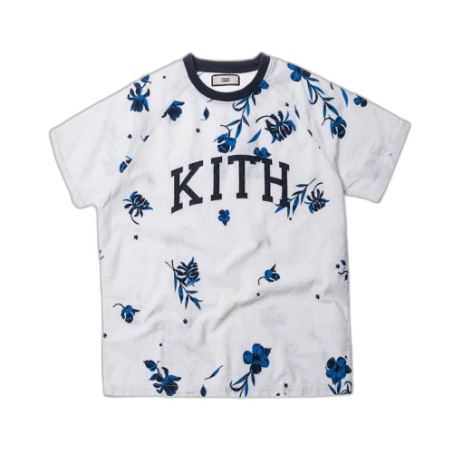 Kith Floral Seersucker Howard Tee Grey