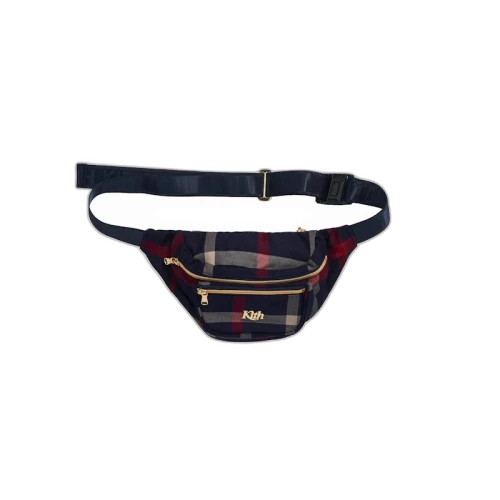 Kith for Bergdorf Goodman Astor Plaid Waist Bag Red