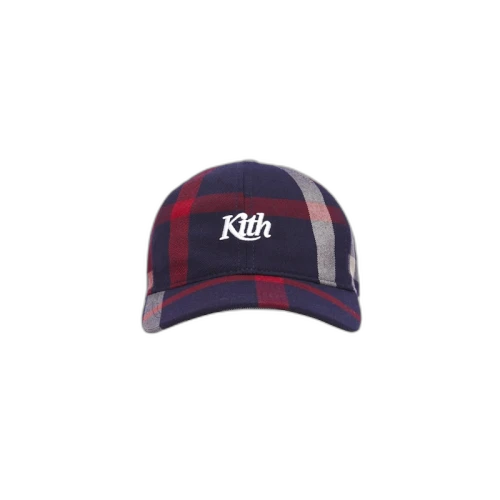 Kith for Bergdorf Goodman VF Plaid Cap Navy/Red