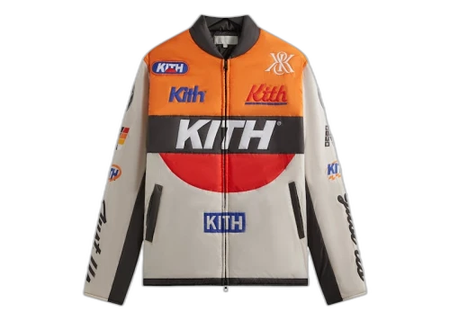 Kith Full Zip Brixton Puffed Shirt Jacket Sandrift