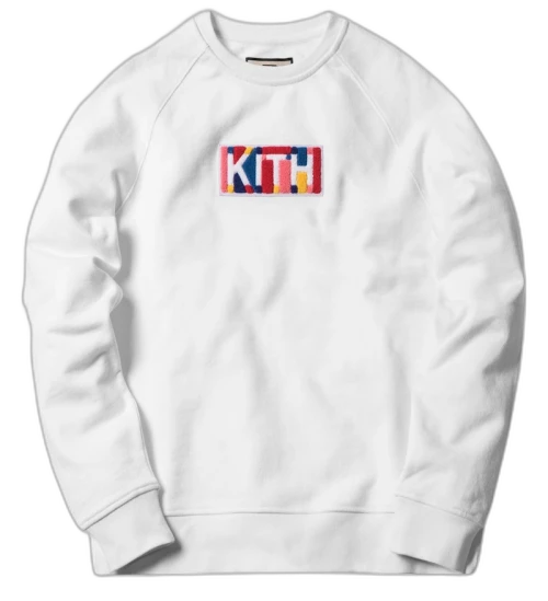 Kith Geo Color Crewneck White