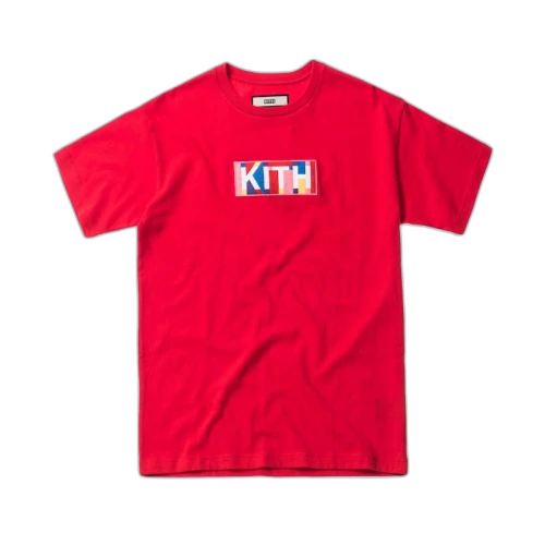 Kith Geo Colors Tee Red