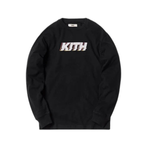 Kith Glitch LS Tee Black