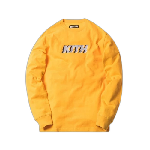 Kith Glitch LS Tee Gold
