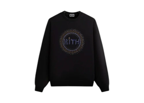 Kith Hanukkah Crystal Nelson Crewneck Black