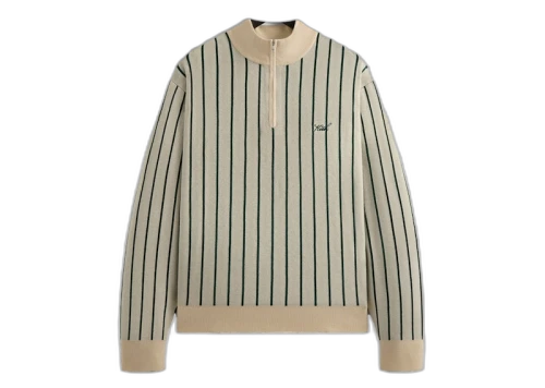 Kith Harmon Quarter Zip Mock Neck Sandrift