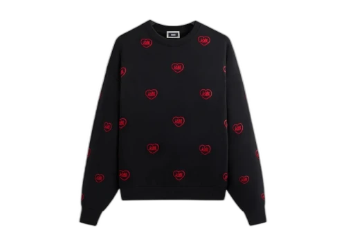 Kith Heart Nelson Crewneck Black