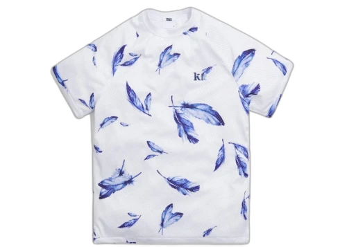 Kith Howard Feather Print Mesh Tee White