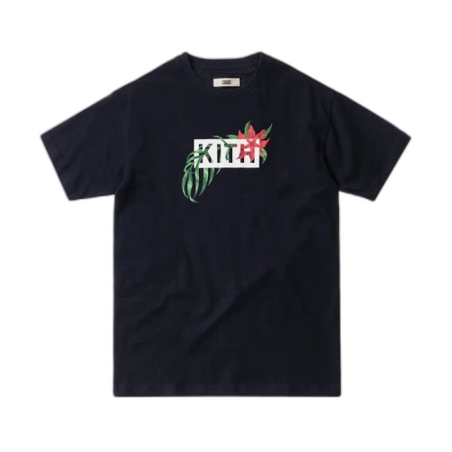 Kith In Bloom Classic Logo Tee Navy