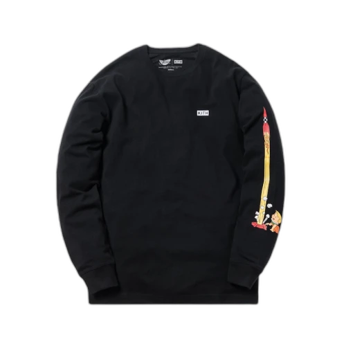 Kith Jetsons Rockets L/S Tee Black