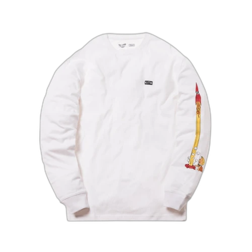 Kith Jetsons Rockets L/S Tee White
