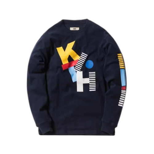 Kith Jumbled LS Tee Navy