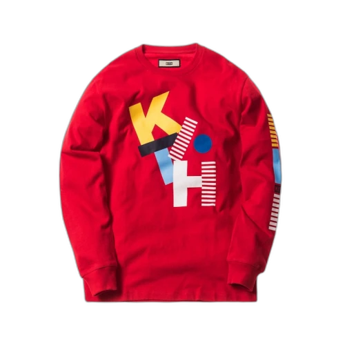 Kith Jumbled LS Tee Red