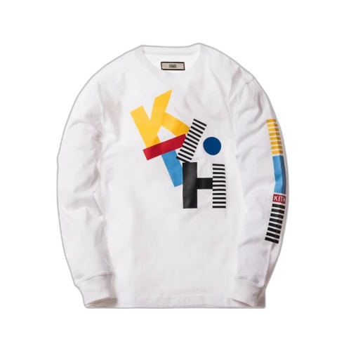 Kith Jumbled LS Tee White