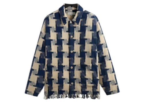 Kith Jumbo Houndstooth Overshirt Cyanotype