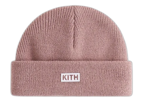Kith Kids Baby Classic Logo Classic Rib Beanie Dusty Mauve