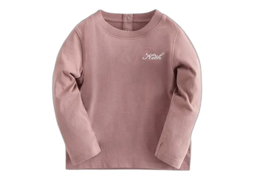 Kith Kids Baby Classic Long Sleeve Tee Dusty Mauve