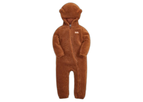 Kith Kids Baby Faux Sherpa Coverall Desert