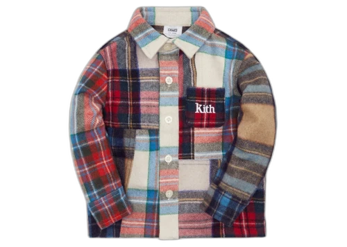 Kith Kids Baby Flannel Blocked Ginza Bergamot