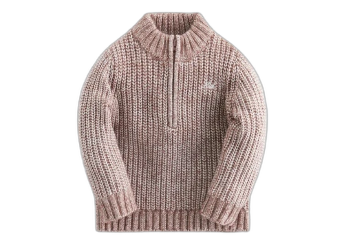 Kith Kids Baby Knit Quarter Zip Dusty Mauve