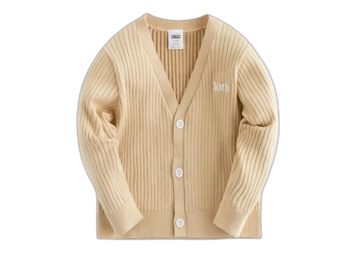 Kith Kids Baby Knit Rib Cardigan Birch