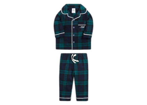 Kith Kids Baby Pajama Set Blackwatch