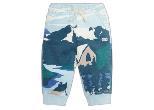 Kith Kids Baby Scenic AOP Williams Pant Evergreen