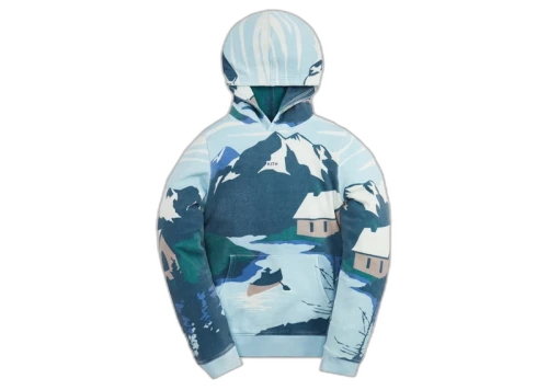 Kith Kids Scenic AOP Williams Hoodie Evergreen