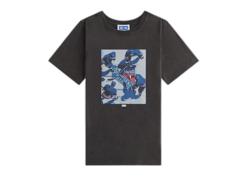 Kith Kids x New York Rangers On Ice Vintage Tee Black
