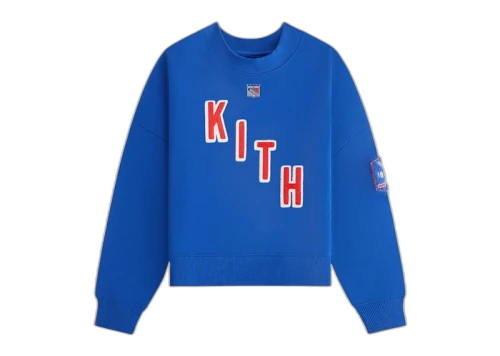 Kith Kids x New York Rangers Skewed Nelson Crewneck Cyclone