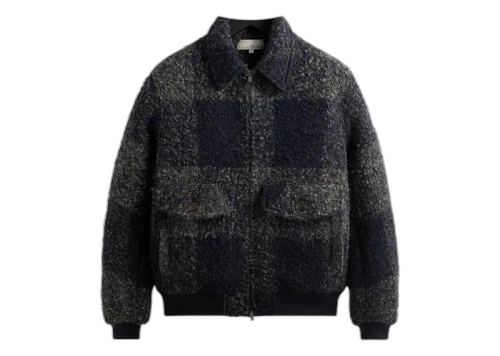 Kith & Kin Boucle Check Hawthorne Flight Jacket Vista