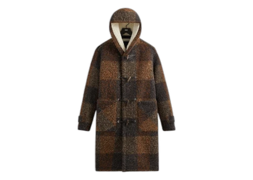 Kith & Kin Boucle Check Nolen Coat Kindling