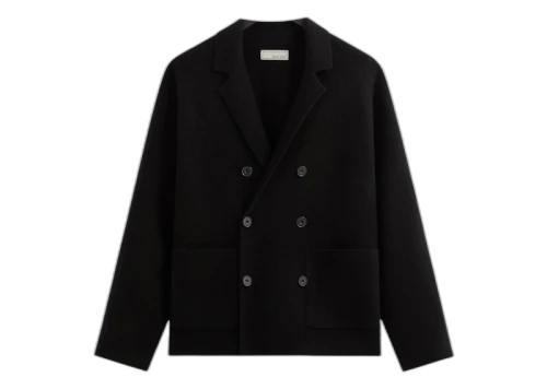 Kith & Kin Cashmere Raya Double Breasted Blazer Black