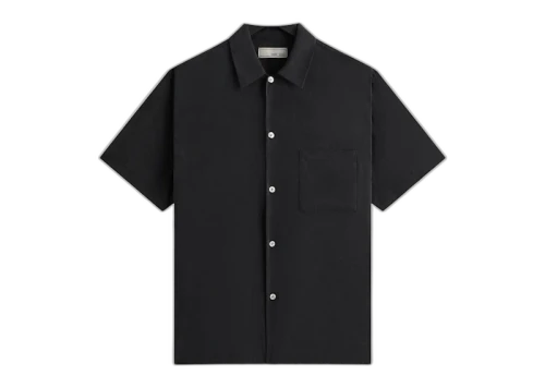 Kith Kin Silk Habotai Beckham Buttondown Black