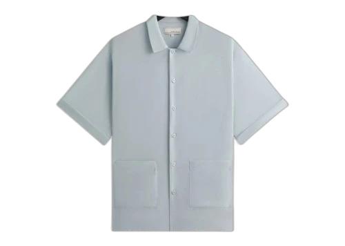 Kith Kin Silk Habotai Short Sleeve Reade Shirt Light Indigo